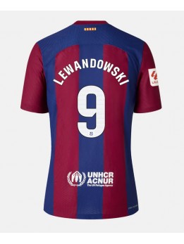 Barcelona Robert Lewandowski #9 Heimtrikot für Frauen 2023-24 Kurzarm